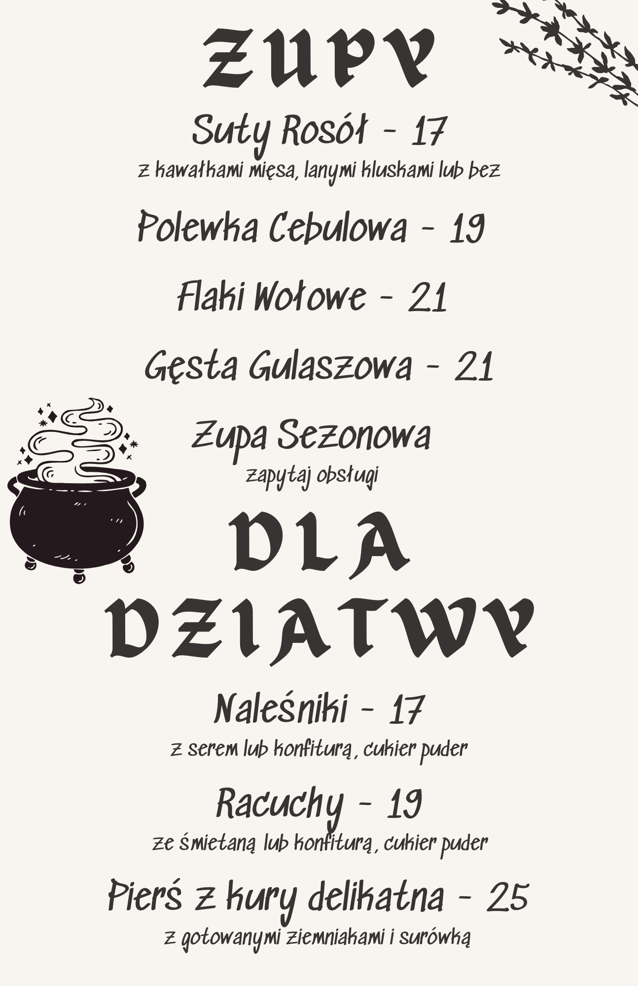 Menu Page 2